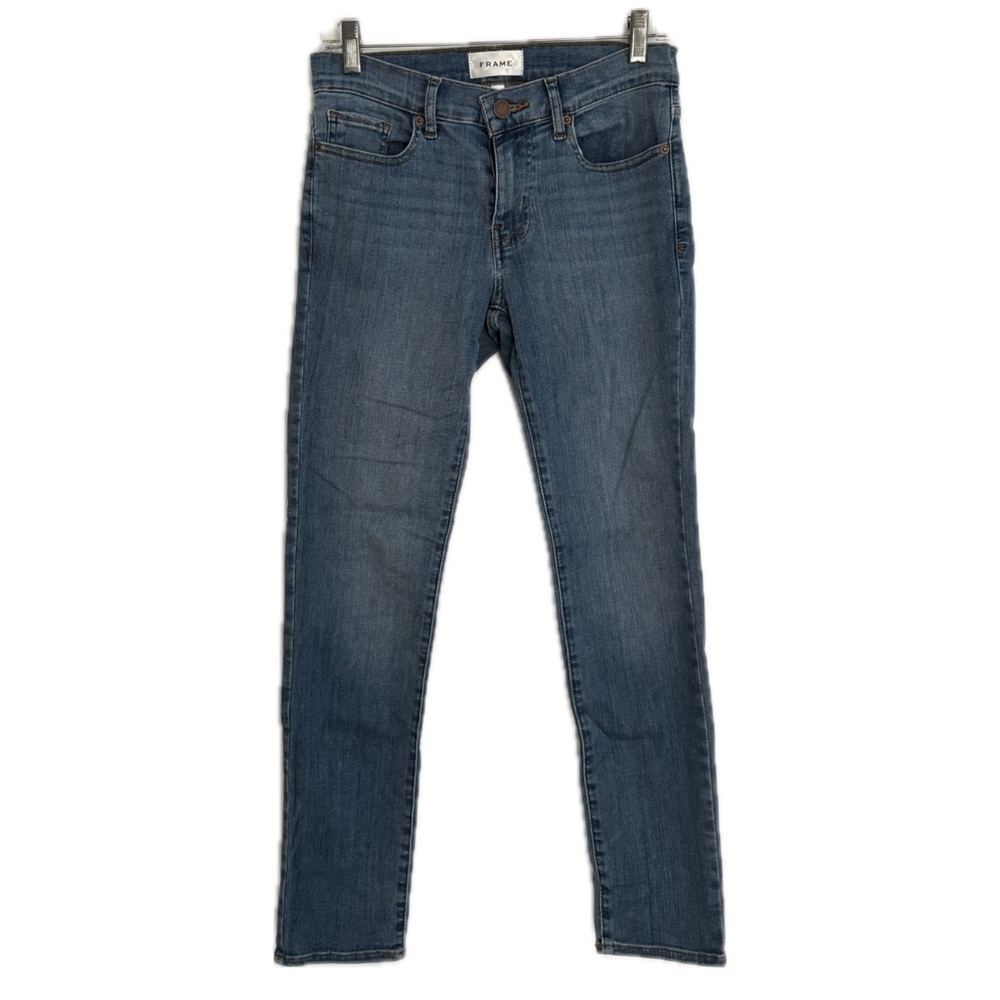 Frame Denim Slim Skinny Jeans in Medium Blue